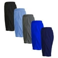thumbnail image 3 of Men's 5-Pack Lightweight Breathable Moisture Wicking Mesh Shorts, 3 of 8