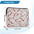 thumbnail image 3 of Quilted Laptop Sleeve for 13-16 Inch Laptops Protective Laptop Case Cover Lightweight Travel & Office Essentials Candy Cane and Gold Stars, 3 of 8