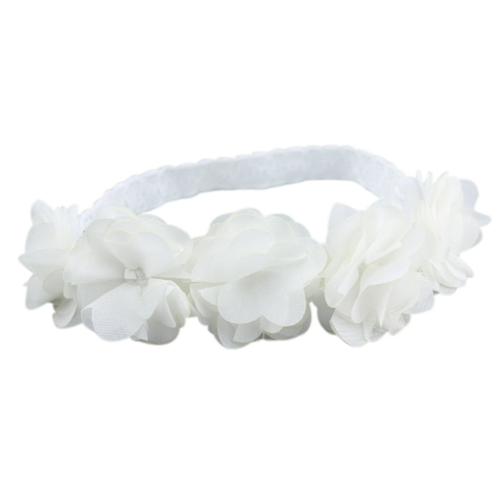 LeadingStar - New Baby Flower Headband Ribbon Hair Bands Handmade DIY