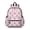 Princess and Castle Pink Pattern, variant on Princess and Carriage Black Pattern Cute School Backpack with Padded Back and Adjustable Shoulder Straps 13.4"x11"x4.7"