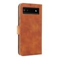 thumbnail image 6 of Case for Google Pixel 7 Wallet Case with Card Slots Holder Magnetic Clasp Cover, Luxury PU Leather Skin-Friendly Wrist Strap Handbag Kickstand Soft Silicone Shockproof Protective Case,Brown, 6 of 8
