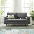 thumbnail image 3 of Uspridefurniture Hazen 2Pcs Velvet Living Room Set,Gray, 3 of 5