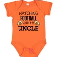 thumbnail image 3 of Inktastic Watching Football with My Uncle Boys or Girls Baby Bodysuit, 3 of 5