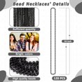 thumbnail image 2 of Collar Huskein 120 con cuentas de Mardi Gras Accessories, 84 cm, negro, 2 of 7