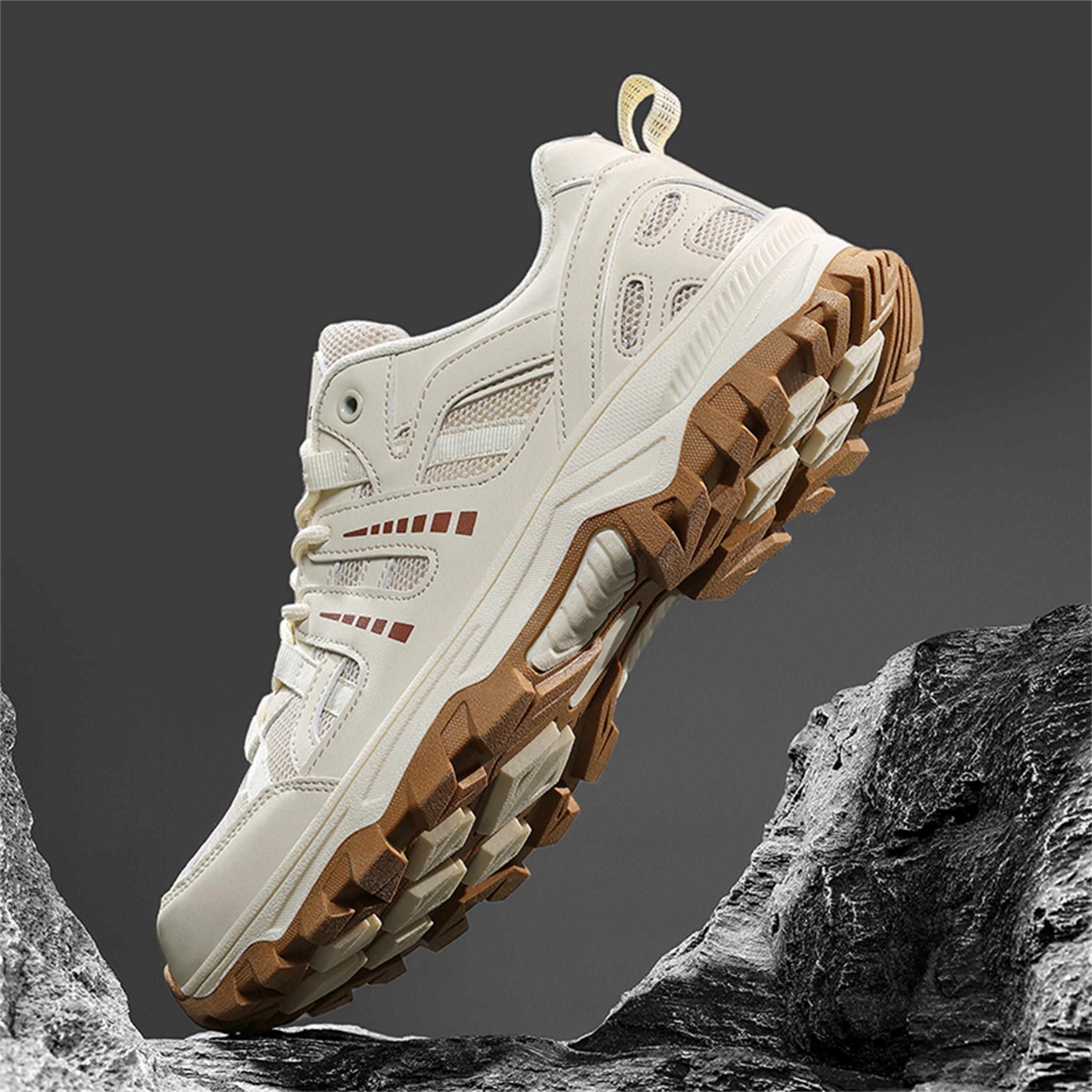 YOURDIARY Men Women Breathable Hiking Shoes Durable Non-Slip Trail Sneakers for Camping Hiking