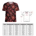 thumbnail image 2 of Paisley Women T-Shirt Classic O Neck T-Shirts Short-Sleeve Trendy Animal Print Design Tshirt Casual Clothing, 2 of 5