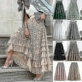 thumbnail image 5 of Tiered Elastic Waist Tulle Maxi Skirt Skirt length 95cm, 5 of 5