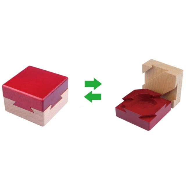Caja de rompecabezas en 3D con compartimento secreto de madera y cerradura, juguete de rompecabezas para niños y adultos