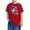 Red-2, variant on GERsome Girls 4th of July Cotton Shirts American Flag Graphic Tees Short Sleeve Cotton Crew Neck T-Shirts Loose Fit Summer Tshirts, 3-4 Years