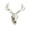 A, variant on Aximioll Deer Skull Model Sculpture, 6.3" Resin 3D Printed Desktop Ornament, Realistic Animal Skull Statue, Home Table Decor for Halloween & Rustic Theme Display