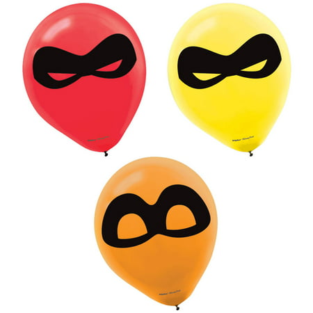 Incredibles Party Supplies 18 Latex Balloons