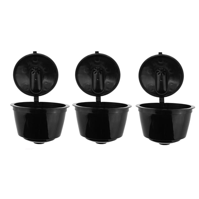 Taza De Filtro De Cápsula De Café 2/3 Uds taza de filtro de cápsula de plástico para máquina Nescafé/Dolce/Gusto negro 3 uds Ehuebsd Libre de BPA