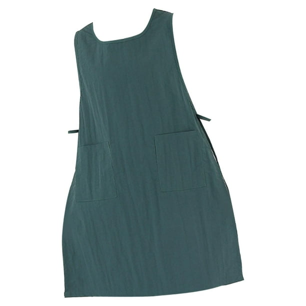 Delantal de cocina, peto para barbero, ropa de trabajo de jardinería, florista, cosmetología Verde