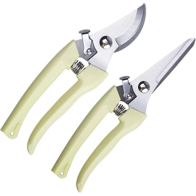Blade Pruner, Garden Scissors, Branch Pruner, Florist Scissors , 2PC Multifunctional Garden Scissors for Cutting Flowers and Fruit Trees Ergonomic