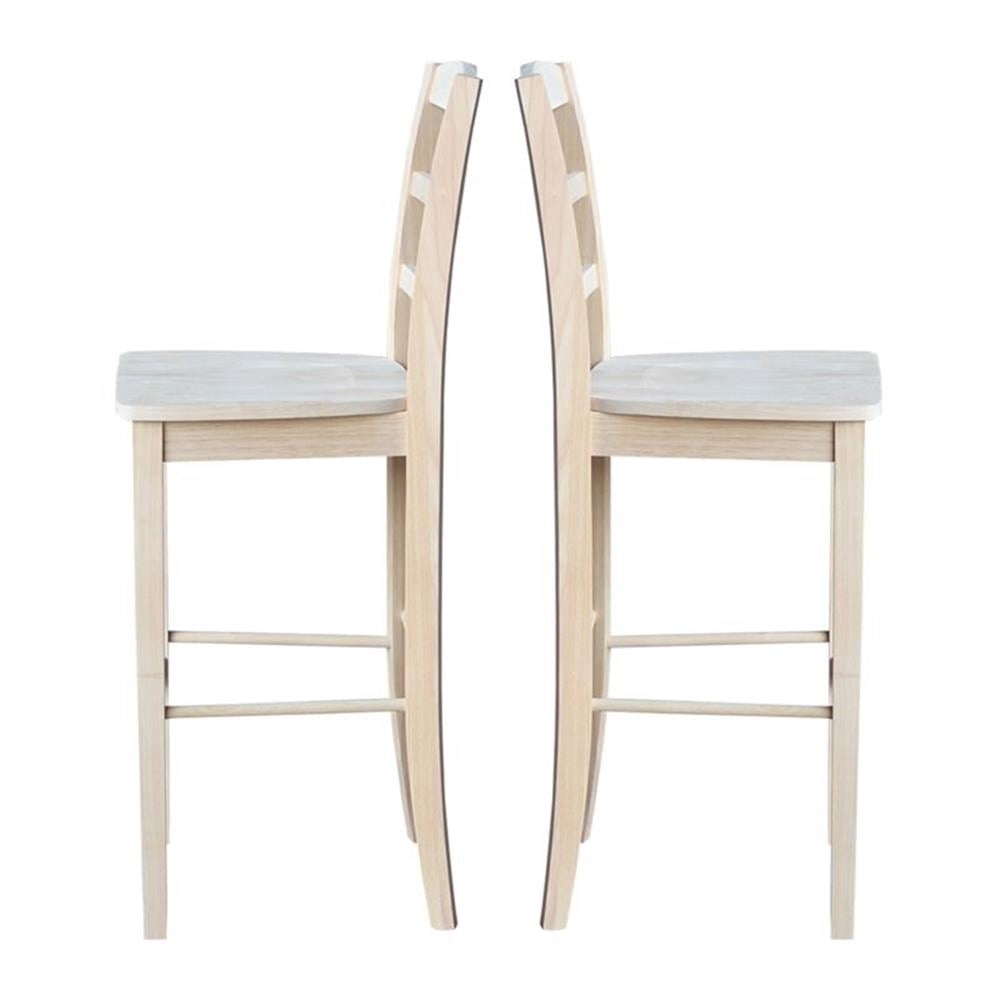 International Concepts S-403 Madrid Barheight Stool, 30", Ready To Finish