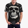 thumbnail image 1 of Fotbe Magician Hat Skull Camiseta Polo de Golf para Hombre con Estampado – Camisa Deportiva Transpirable con Cuello Abotonado-X-Large, 1 of 6