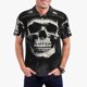 thumbnail image 1 of Fotbe Magician Hat Skull Camiseta Polo de Golf para Hombre con Estampado – Camisa Deportiva Transpirable con Cuello Abotonado-Large, 1 of 6