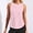 Pink, variant on Summer Loose Fit Yoga Tank Top with Breathable Mesh and Floral Print for Daily Activewear Women's Sleeveless Camisole for Comfort and Breathability Pink L