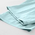 thumbnail image 6 of ZACPNCV Girls Wide Leg Pants Casual Flowy Elastic Waist Palazzo Harem Trousers with Pockets Light Blue 10-11 Years, 6 of 7