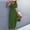 Green, variant on ! 2 Piece Outfits for Women, Women's 2 Pieces Outfits One Shoulder Smocked Crop Top & High Waist Long Skirt Dress Set with Pockets Two Piece Skirt Set Green S