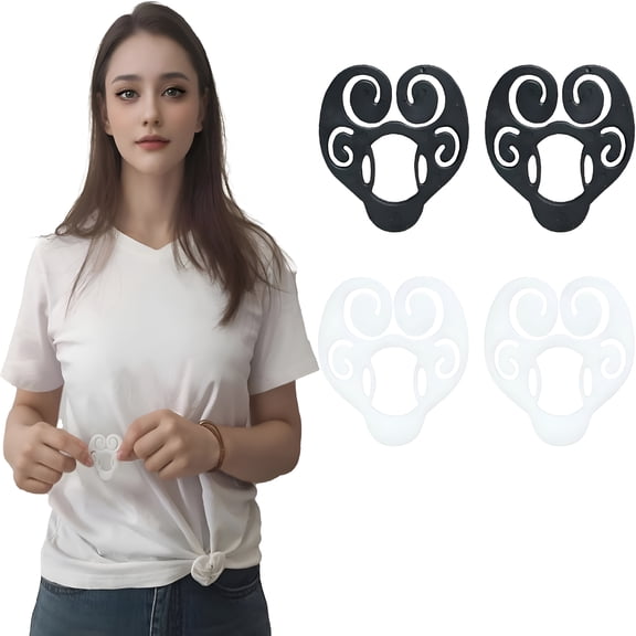 TUWAFE 4pack Shirt Cinch Clip,Shirt Clips for Women Clothing,T Shirt Clip You Can Change The Shape of Clothes More Fashionable,Improve The Style of a Good Choice