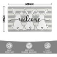 thumbnail image 3 of Easter Door Mat,Spring Gray Stripes Bunny Indoor Outdoor Non-Slip Doormat,Entryway Front Porch Easter Rabbit Welcome Door Mat Colorful for Entrance Decor 30" x 17"(Welcome Peeps), 3 of 6