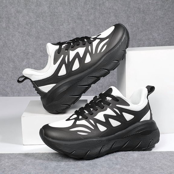 Men & Women Cushioned Running Shoes, Lightweight Thick Sole Non Slip Athletic Walking Sneakers