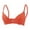 Orange, variant on Bras for Women with Front Closure, Elegant Wireless Womens Bras with Floral Lace Back, Breathable Full Coverage Bras for Women No Underwire for Modern Adult Daily Wardrobe