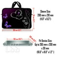 thumbnail image 2 of LSS 10 10.2 inch Laptop Sleeve Bag with Adjustable Strap, Compatible with Acer, Asus, Dell, MacBook, Butterfly Heart Floral, 2 of 3