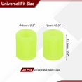 thumbnail image 2 of Uxcell Tire Valve Stem Caps, Car Wheel Valve Cap Universal Air Valve Cover Vehicle Exterior Accessories Yellow, 2 of 6