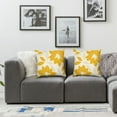 LHONGY Yellow Flower Throw Pillow Covers Summer Dahlia Floral