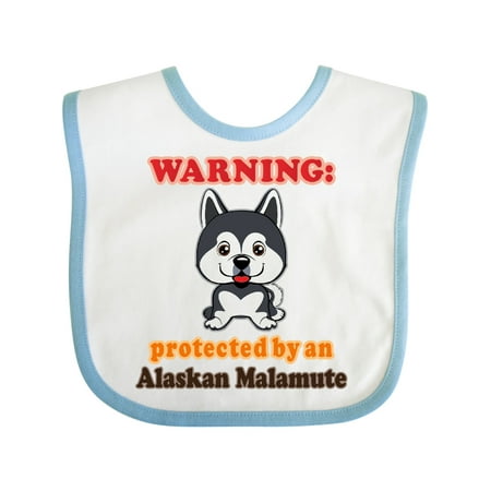 

Inktastic Alaskan Malamute Dog Lover Gift Baby Boy or Baby Girl Bib