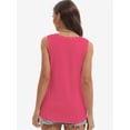 thumbnail image 3 of Women's Sleeveless Blouse Summer Casual Tank Top - Flowy Loose Fit, V-Neck, Lightweight Breathable, 3 of 6