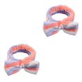 thumbnail image 2 of Minnieouse Diadema Lazo Nudo Estiramiento Banda para la cabeza Raya Anudada Envoltura Adornos Diadema para de cara Correr Rosa azul raya raya azul rosa 2piezas, 2 of 6