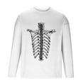 thumbnail image 5 of FDGIU Men's Halloween Graphic Tees Men Fashion Casual Print Sports Long Sleeves Round-Neck Blouses Shirts Casual Shirts, 5 of 5