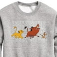 thumbnail image 3 of The Lion King - Hakuna Matata Outlined Words - Toddler & Youth Crewneck Fleece Sweatshirt, 3 of 5