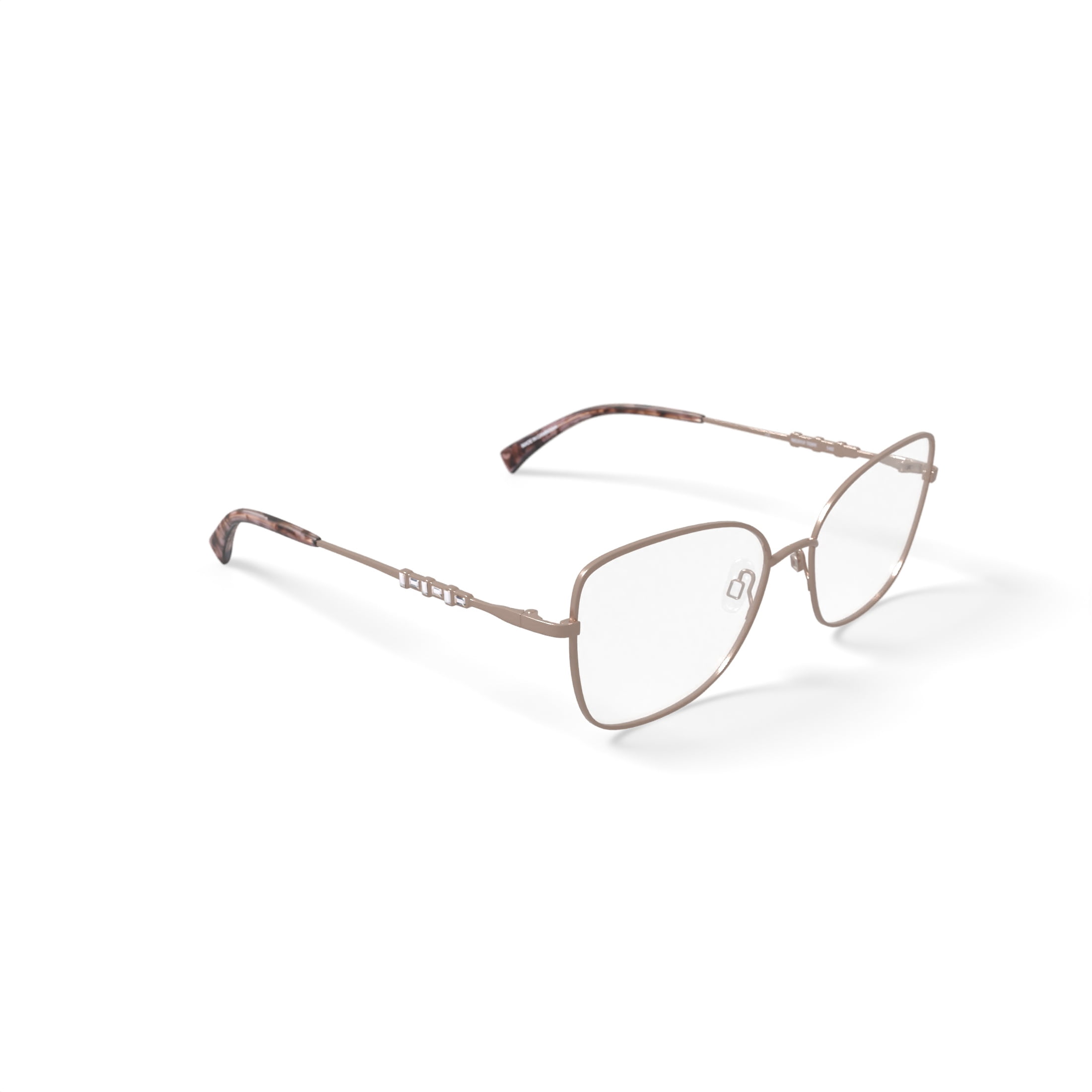 Walmart Women's MC012 Tori Cat Eye Prescription Eyeglasses with Case, Rose Gold