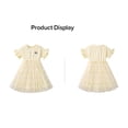thumbnail image 4 of Emy Dola Little Girls Soft Summer Cotton Short Sleeve Dresses T-Shirt Casual Easter Cartoon Tulle Dress, 4 of 8
