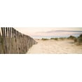 thumbnail image 2 of Anonymous 14x7 Gold Ornate Wood Framed with Double Matting Museum Art Print Titled - Sand Fence, Early Morning, 2 of 4