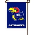 thumbnail image 1 of Drapeau de Kansas Jayhawks 12x18 Style Jardin 2 Côtés, 1 of 1