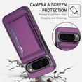 thumbnail image 7 of Caseswill for Google Pixel 11 / Pixel 11 Pro Case with 2X Screen Protector, Magnetic Card Holder Leather Wallet Kickstand Shockproof Protective Cover, Compatible with MagSafe, 7 of 7