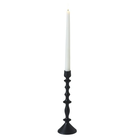 Beautiful Metal Taper Candle Holder by Drew Barrymore, 10, Black