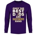 thumbnail image 1 of Men Only The Best Dads Football Fan Long Sleeve Shirt, 1 of 2