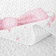 thumbnail image 5 of Manfei Ribbon Bowtie Letter Monogrammed B Quilt Full for Girls,Teens Princess Bling Pearl Print Full Bedspread Sets, 5 of 7