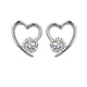 thumbnail image 1 of Pendientes Minimalis Corazón Circonita Redondos Pendientes Mujer Estilo, 1 of 4