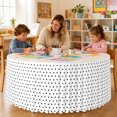 thumbnail image 4 of Hidden Elastic Easy Care Table Skirt 180x75cm, Seasonal Decor Cover For Indoor Holiday Party Event Use, 4 of 4