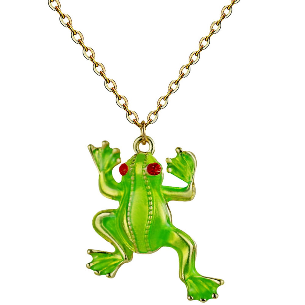 Rose Gold-plated Silver 23mm Frog Pendant