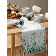 thumbnail image 6 of Eucalyptus Leaves Table Runner 72 Inches, Green Botanical Summer Spring Leaves Bed Runner Dresser Scarves Tabletop for Indoor Outdoor Parties/Ceremony/Banquet, 14" x 72", 6 of 8