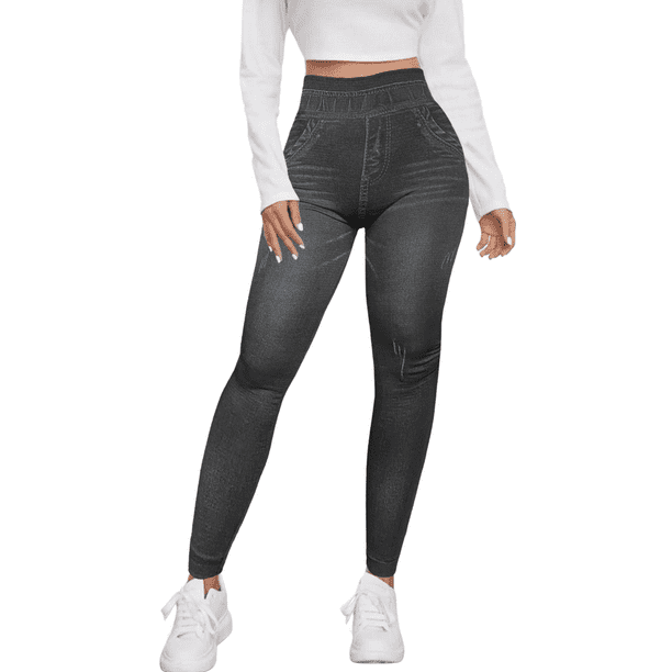 Leggings de Mujer Estilo Mezclilla Unitalla Comodidad y Estilo en Leggins