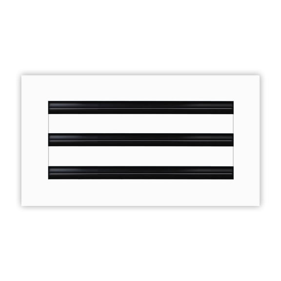 BUILDMART - 12x6 Modern AC Vent Cover - Decorative White Air Vent - Standard Linear Slot Diffuser - Register Grille for Ceiling, Walls & Floors - Texas Buildmart